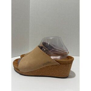 Birkenstock Namica by Papillio Women Mules Suede Slip On Wedge Heel Sandals